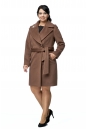 Женское пальто из текстиля с воротником 8002323