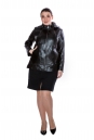 Женская кожаная куртка из натуральной кожи с воротником 8011615