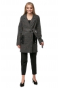 Женское пальто из текстиля с воротником 8012206