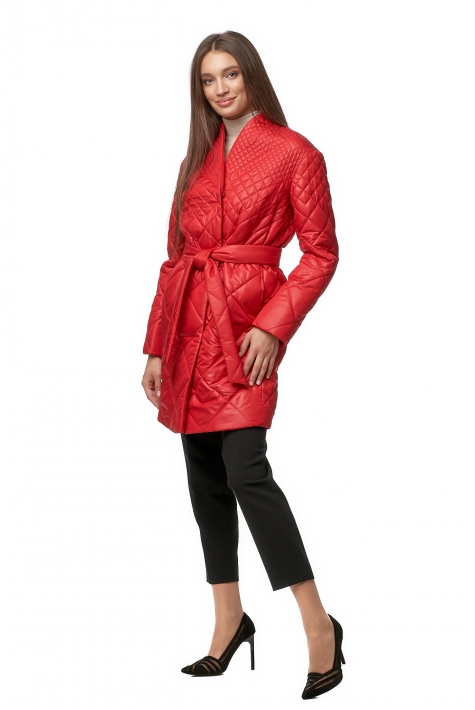 Женское пальто из текстиля с воротником 8013511