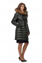 Женское кожаное пальто из натуральной кожи с капюшоном, отделка енот 8013751-2