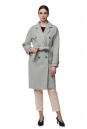 Женское пальто из текстиля с воротником 8016262