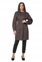 Женское пальто из текстиля с воротником 8017939