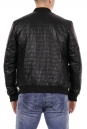 Мужская кожаная куртка из эко-кожи с воротником 8018369-3