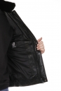 Мужская кожаная куртка из натуральной кожи с воротником, отделка овчина 8018690-4