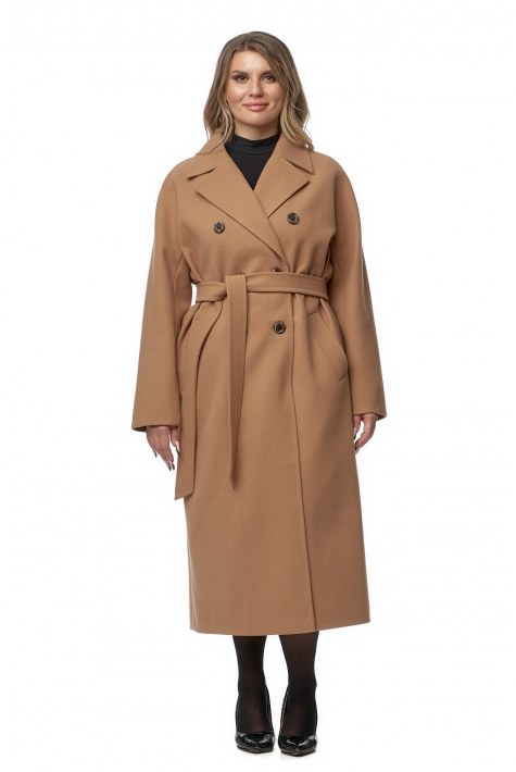 Женское пальто из текстиля с воротником 8019051