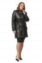 Женское кожаное пальто из натуральной кожи с воротником 8019258