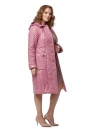 Женское пальто из текстиля с капюшоном 8019514-2