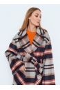 Женское пальто из текстиля с воротником 8023714-10